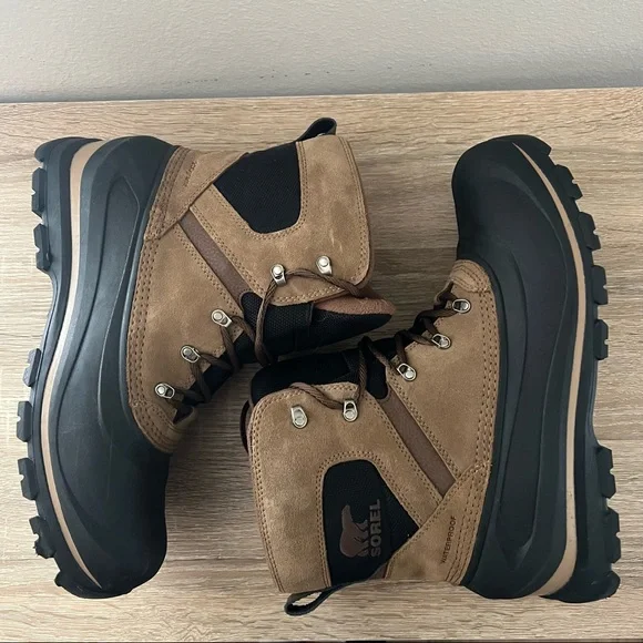 Sorel Men’s Buxton Lace Up Black Delta Noir Winter Boots Size 13 - Picture 3 of 7